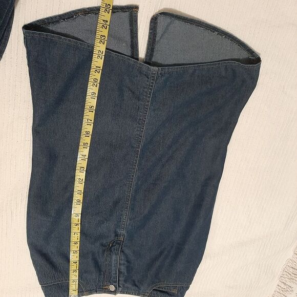 Top One Jeans Pencil Denim Skirt Knee Length Hight waisted Small - Picture 2 of 10